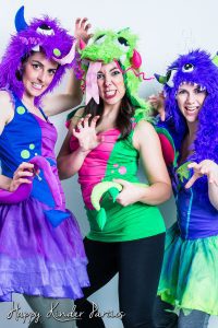 Happy Kinder Parties - Children's Party Entertainers Monsters Trio Costume